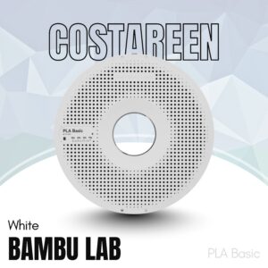 BAMBULAB Pla Basic WHITE 3d printing Filament 1kg spool