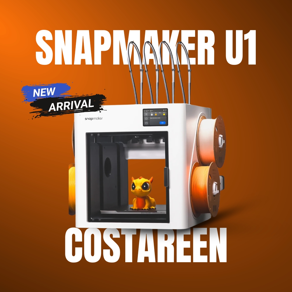 Snapmaker U1 Multi-Color 3D Printer – 4 Toolhead High-Speed CoreXY Printing