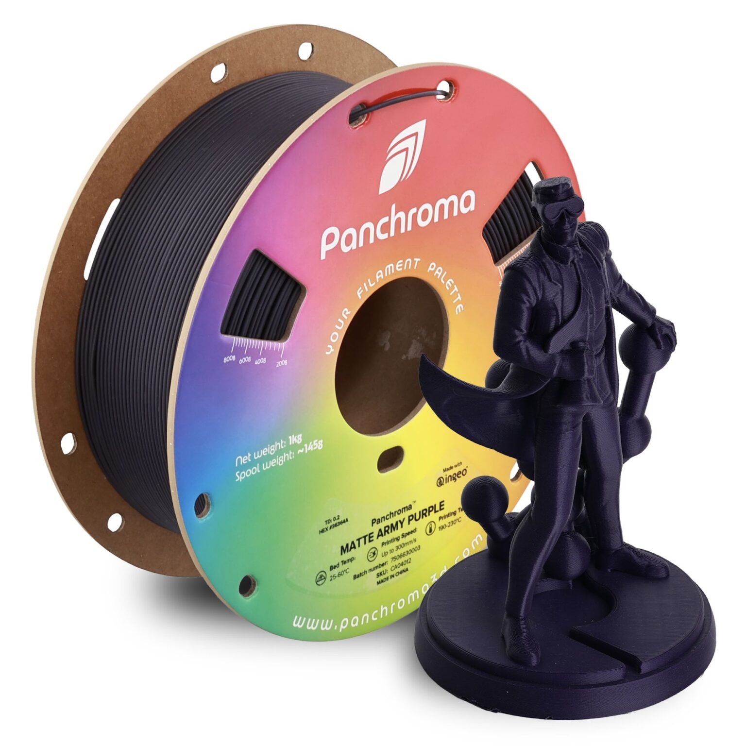 Polymaker Panchroma PLA Matte Army Purple hero image