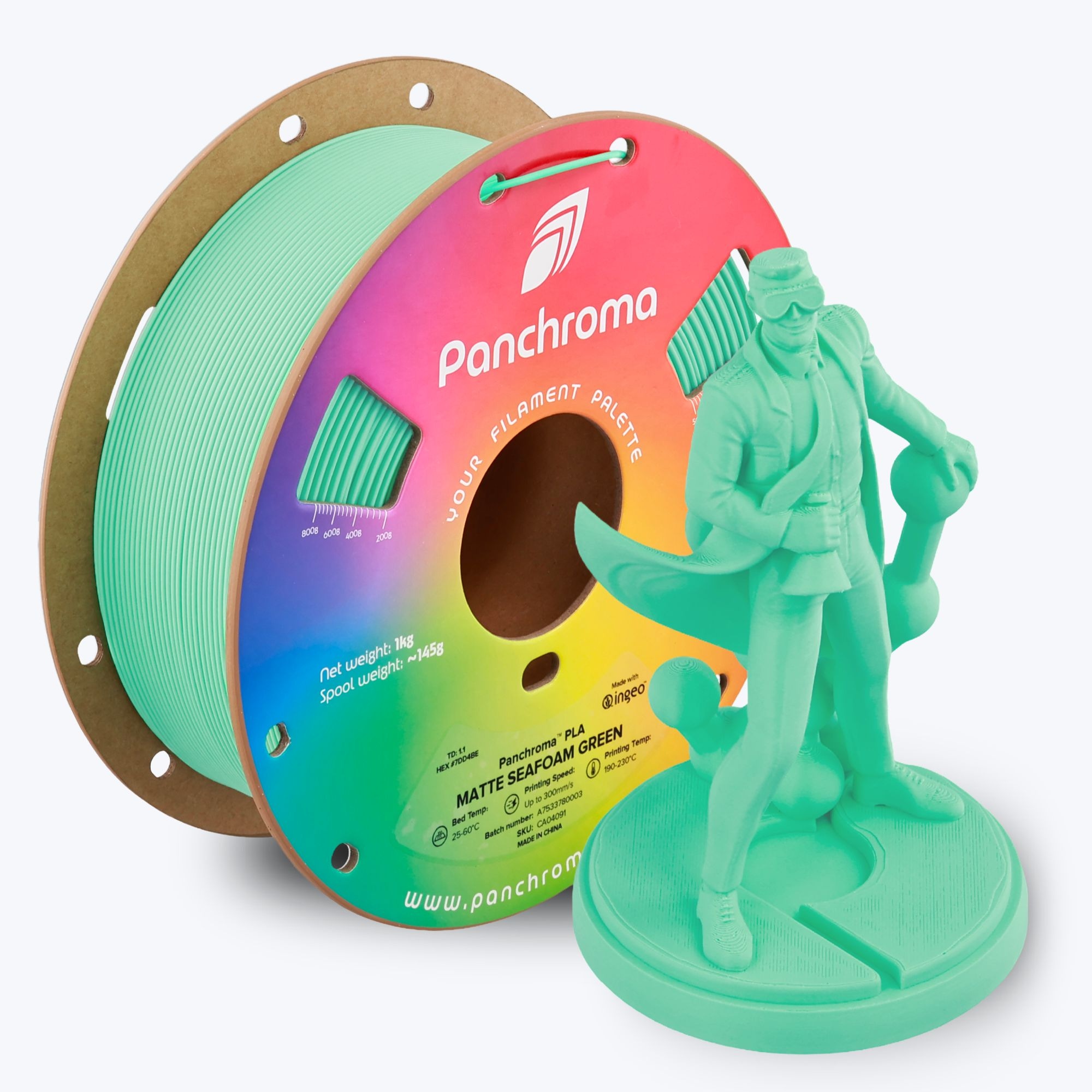Polymaker Panchroma PLA Matte Seafoam Green hero image