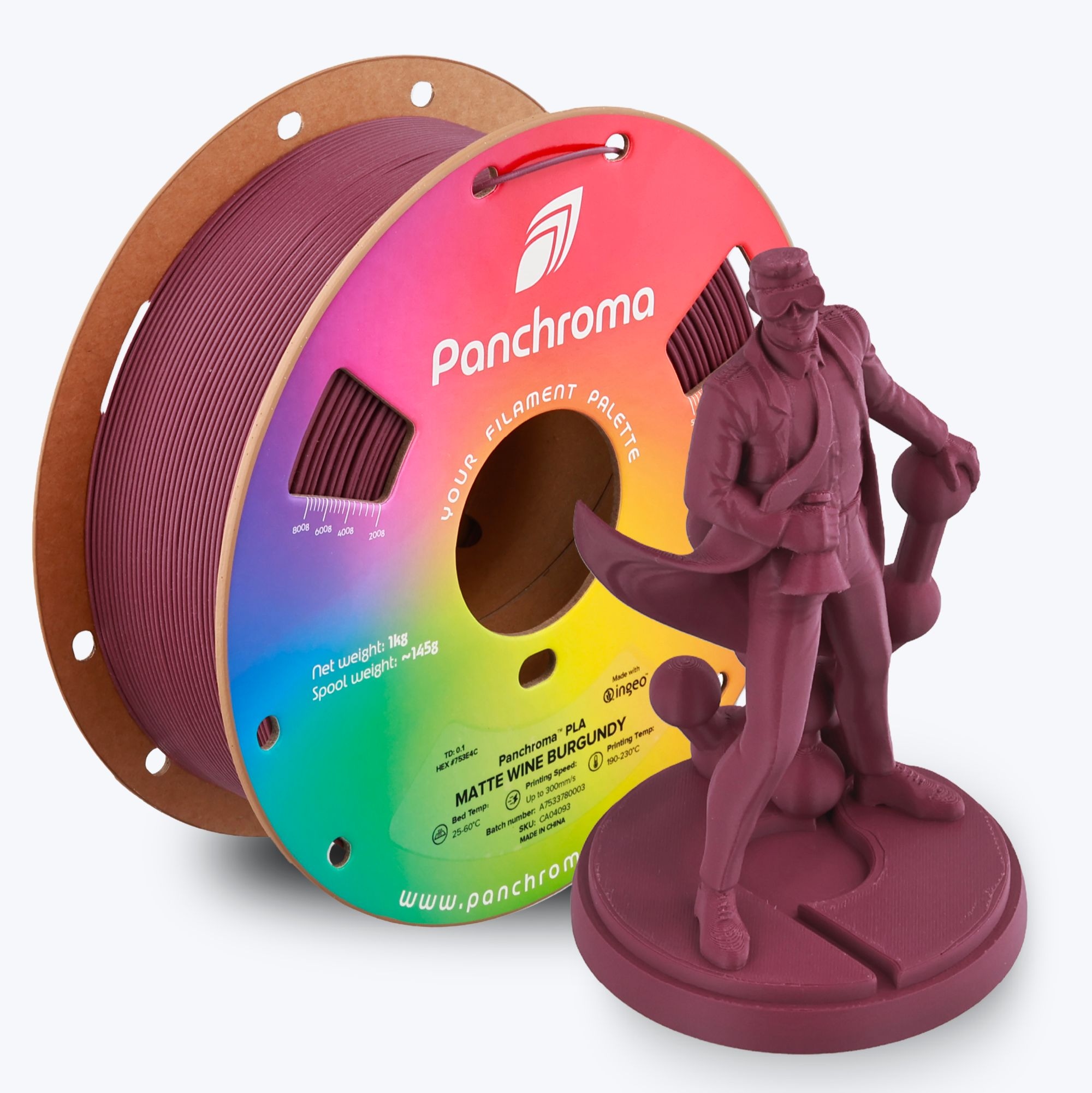 Polymaker Panchroma PLA Matte Wine Burgundy hero image