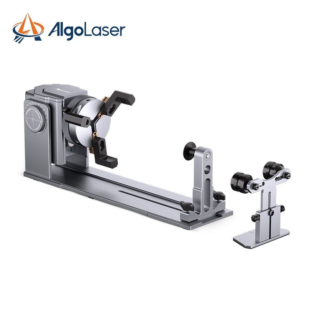 AlgoLaser Rotary Chuck ARC1.0 — 4-in-1 Rotary Attachment