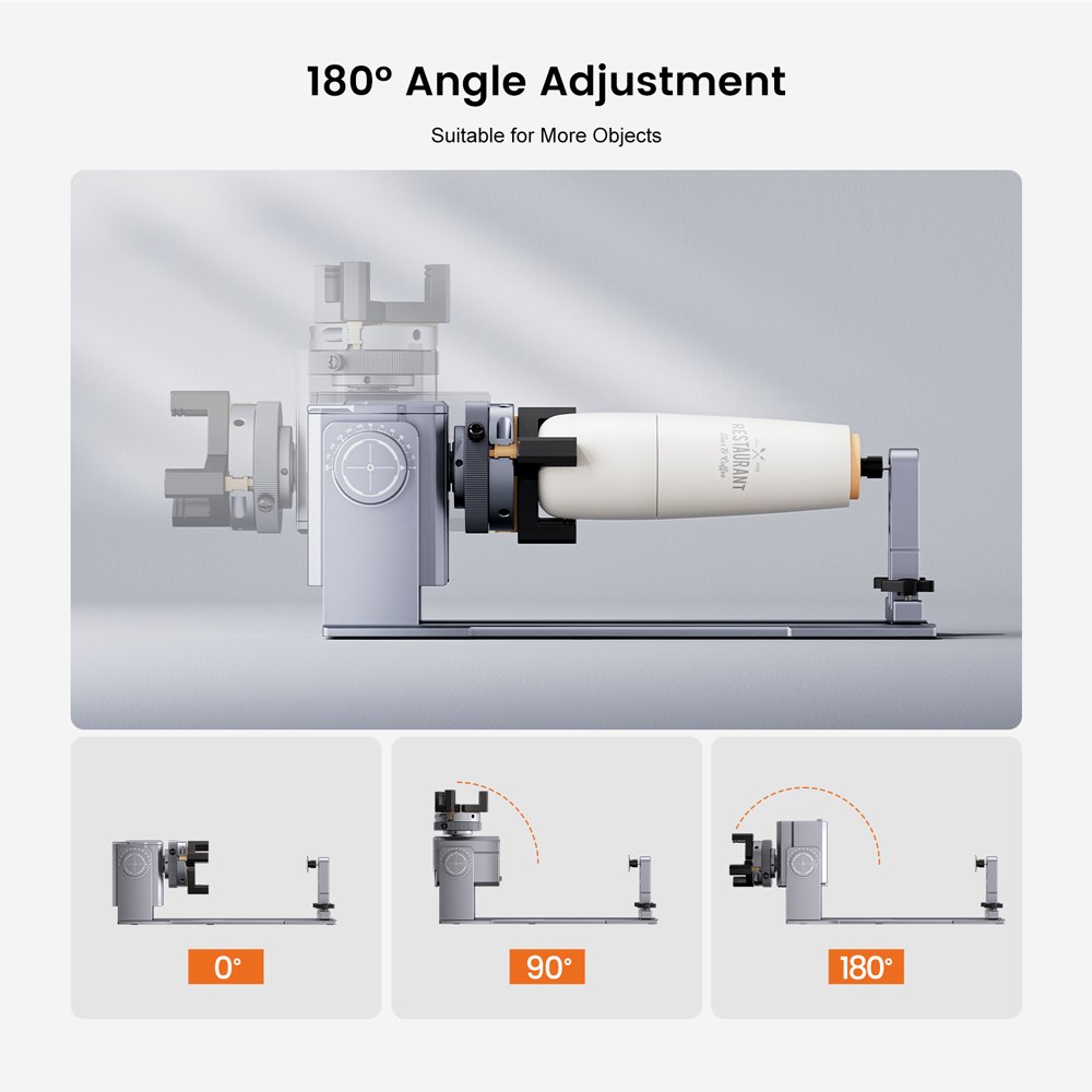 AlgoLaser Rotary Chuck ARC1.0 — 4-in-1 Rotary Attachment - view 5 AlgoLaser Rotary Chuck ARC1.0 — 4-in-1 Rotary Attachment - view 5