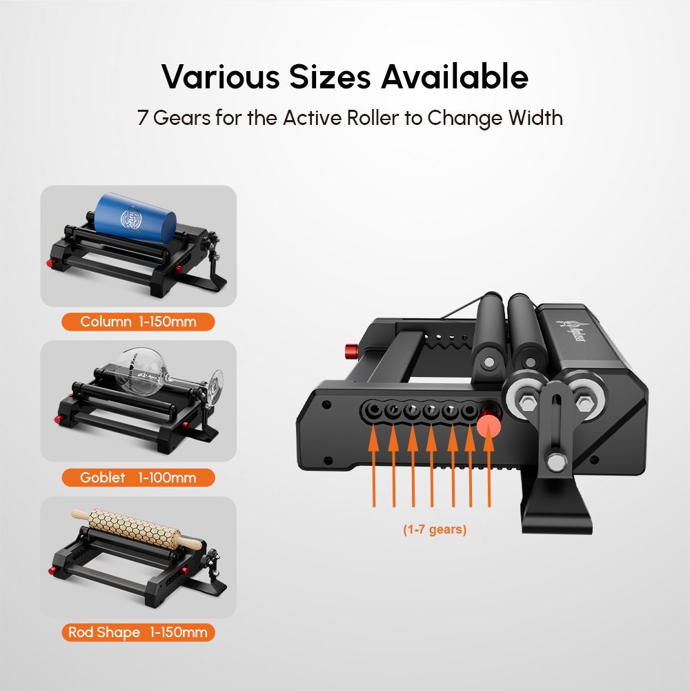 AlgoLaser Rotary Roller RR2 (Pre-Assembled) - view 5 AlgoLaser Rotary Roller RR2 (Pre-Assembled) - view 5