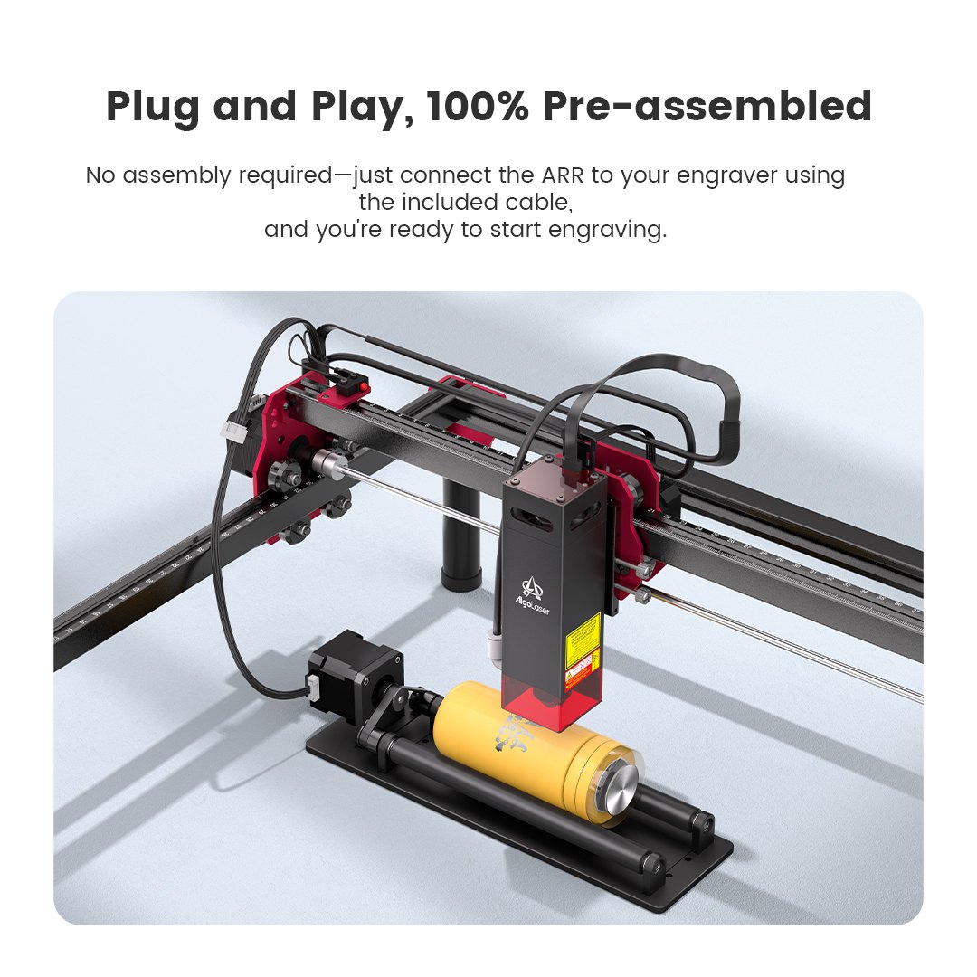 AlgoLaser Simple Rotary Roller ARR1.0 - view 2 AlgoLaser Simple Rotary Roller ARR1.0 - view 2