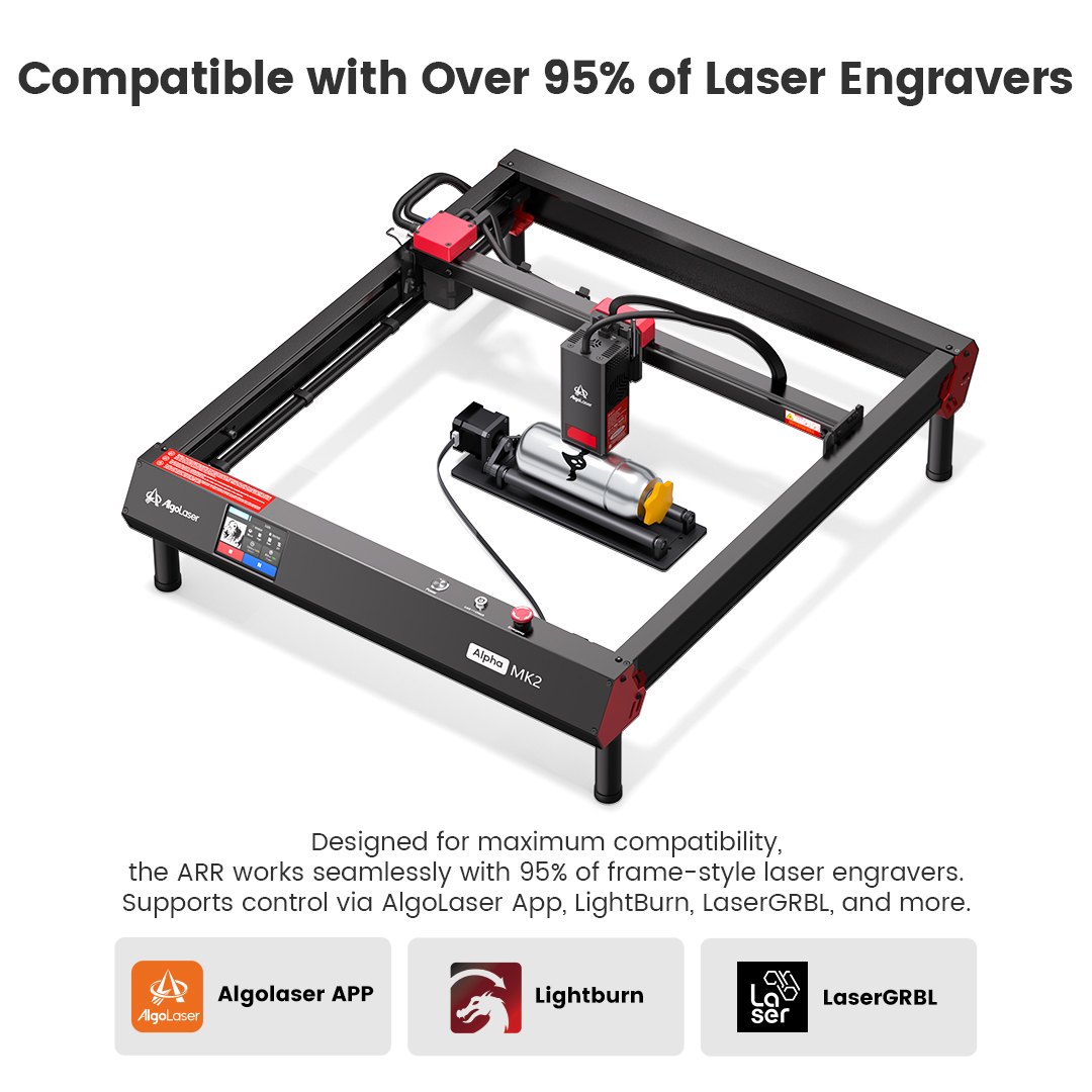 AlgoLaser Simple Rotary Roller ARR1.0 - view 4 AlgoLaser Simple Rotary Roller ARR1.0 - view 4