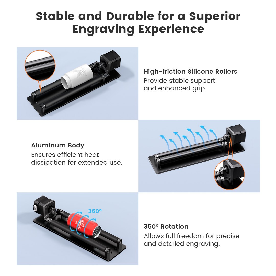 AlgoLaser Simple Rotary Roller ARR1.0 - view 5 AlgoLaser Simple Rotary Roller ARR1.0 - view 5
