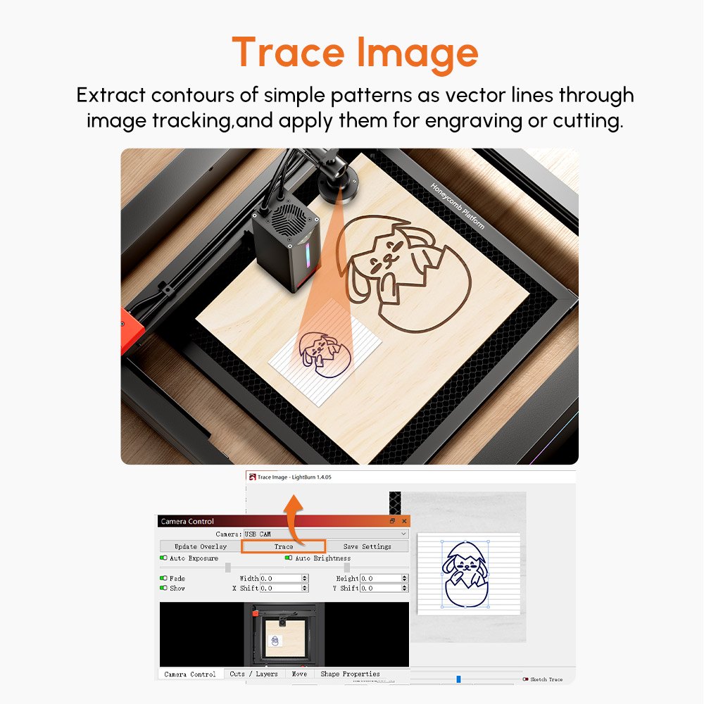 AlgoLaser Smart Camera ALSC1.0 for LightBurn - view 5 AlgoLaser Smart Camera ALSC1.0 for LightBurn - view 5